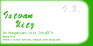 istvan uitz business card